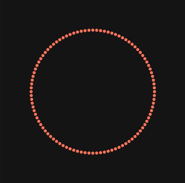 dots around a circle